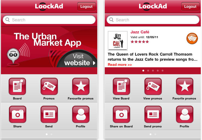 LoockAd, geolocalización de información y ofertas en tu móvil