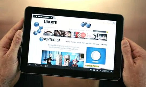 Una campaña interactiva de Liberté para su versión de tablets