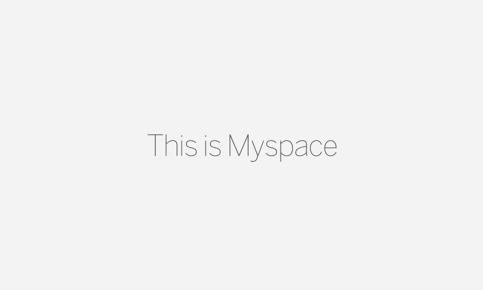 This Is MySpace, el nuevo diseño de la red social menos utilizada