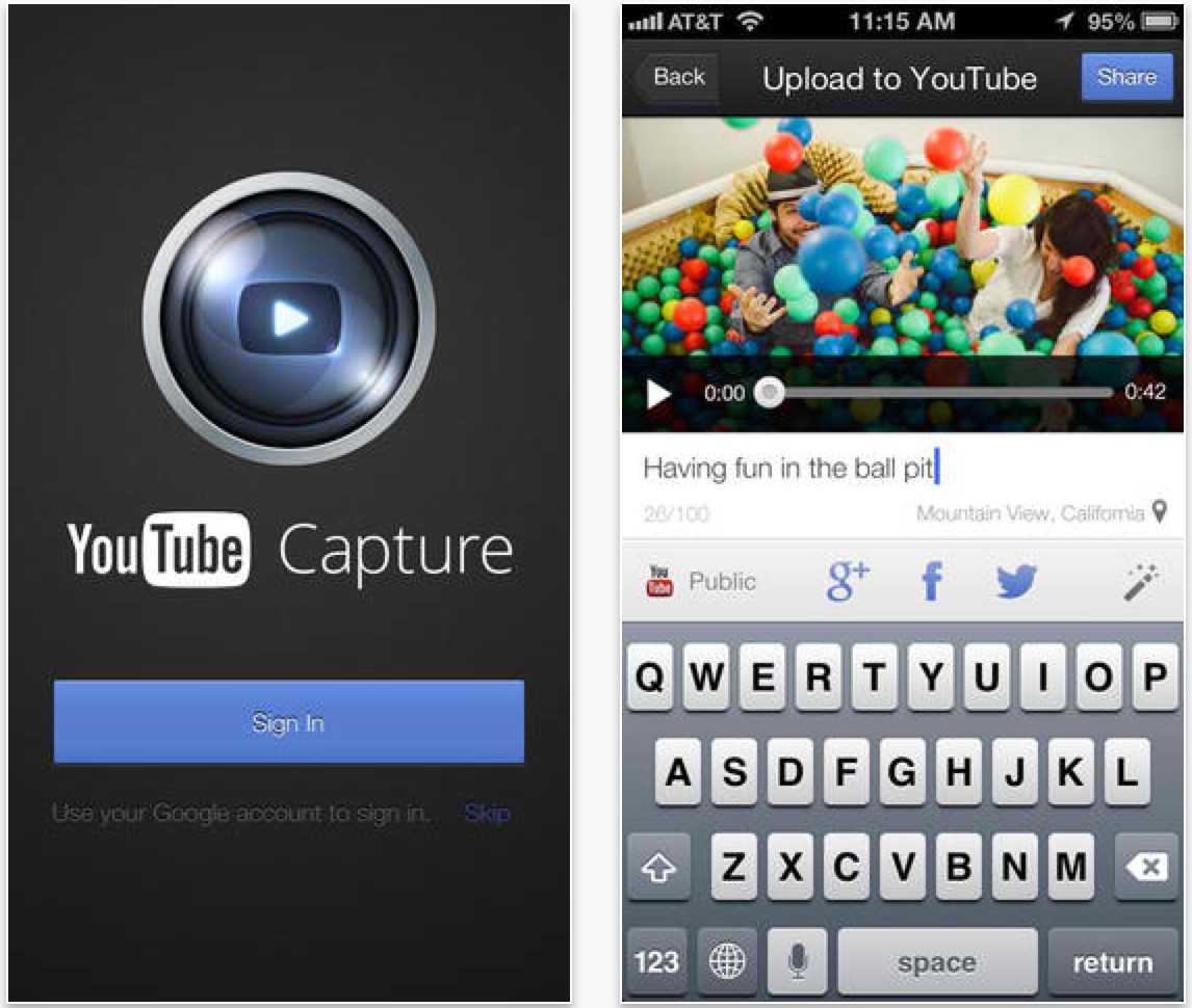 Llega YouTube Capture, graba y edita tus vídeos desde tu iPhone