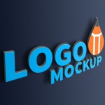 Descargar 3D Logo Mockup