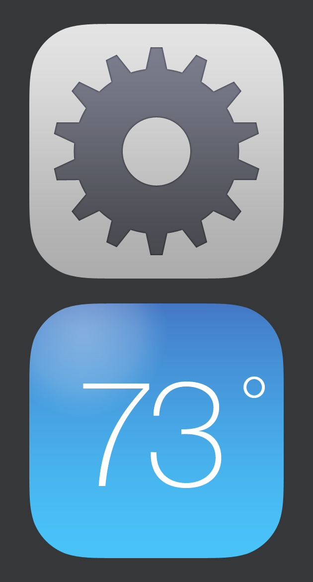 Flat App iOS7 iconos