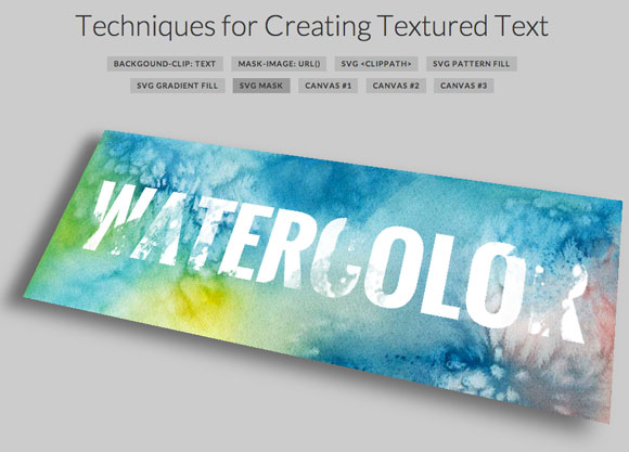 Texto con Textura creado en HTML5
