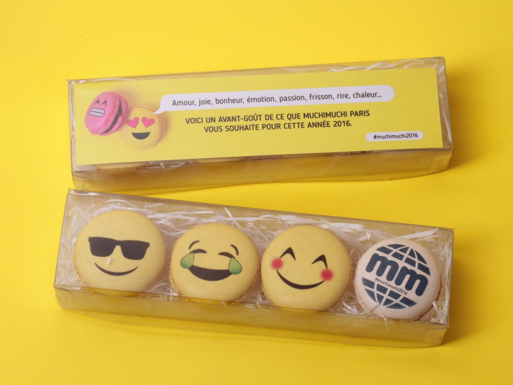 Muchimuchi: Emojis en macarons para celebrar el año nuevo