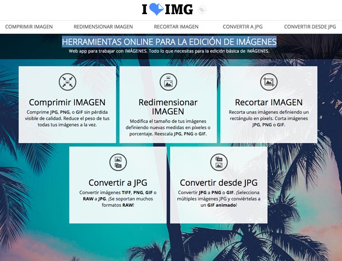 I love IMG – Herramienta para editar Imágenes online