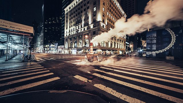 Las calles de Nueva York completamente vacías