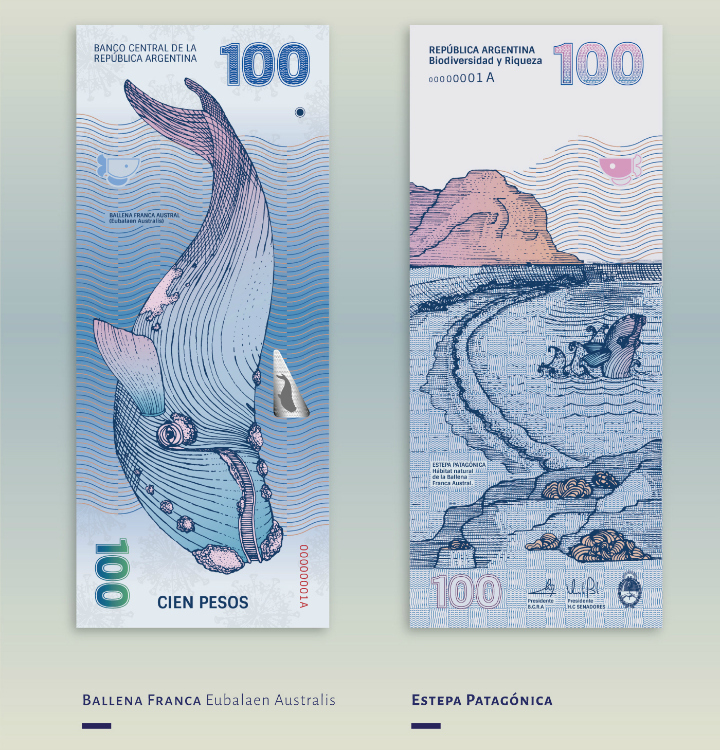 Billete de 100 pesos argentinos