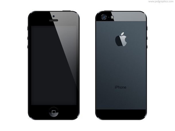 iPhone 5 en PSD