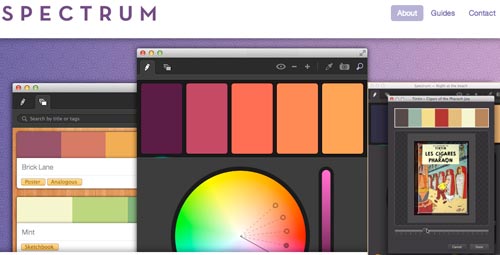 Una aplicación para los esquemas de color