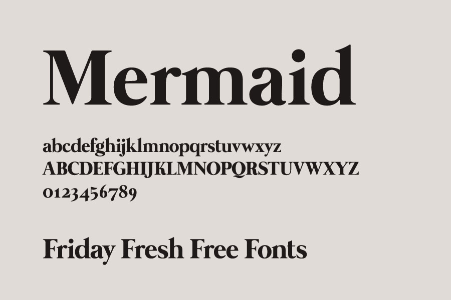 Fuentes gratis: Mermaid, Sanitechtro, Castamere Sans…