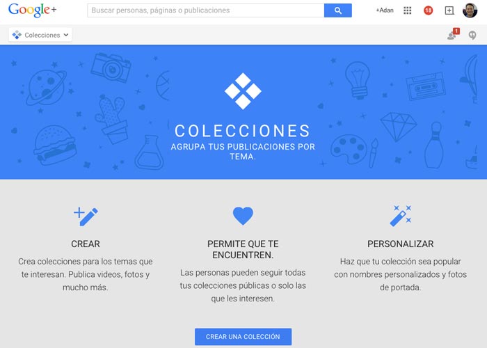 Google+ presenta “Colecciones” – similar a Pinterest
